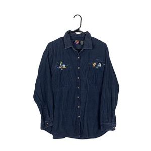 Vintage Mickey Unlimited disney corduroy shacket top size 18W 20W